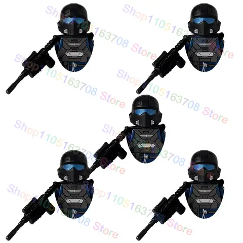 C103 MOC Warriors Heavy Armor Soldiers Action Figures Game Series Mini Character Accessories Building Blocks Toys Christmas Gift