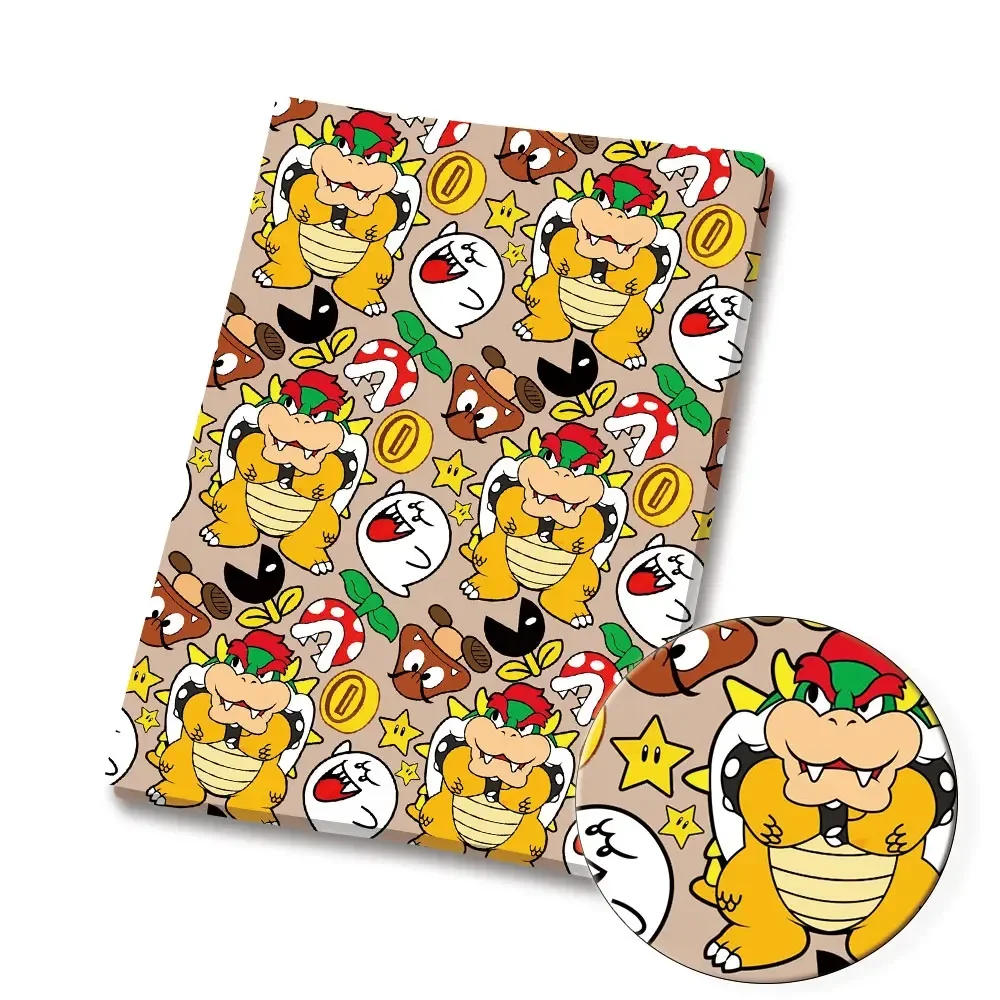 Mario game Fabric140*50cm Handmade Sewing Patchwork Quilting Baby Dress Home Sheet Printed Fabric Fabric Sewing Kids