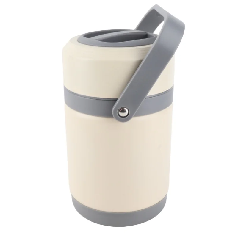 Portable Thermal Cooker Pot 2L 304 Stainless Steel Food Container Constant Temp Heat Preservation Lifting Pot