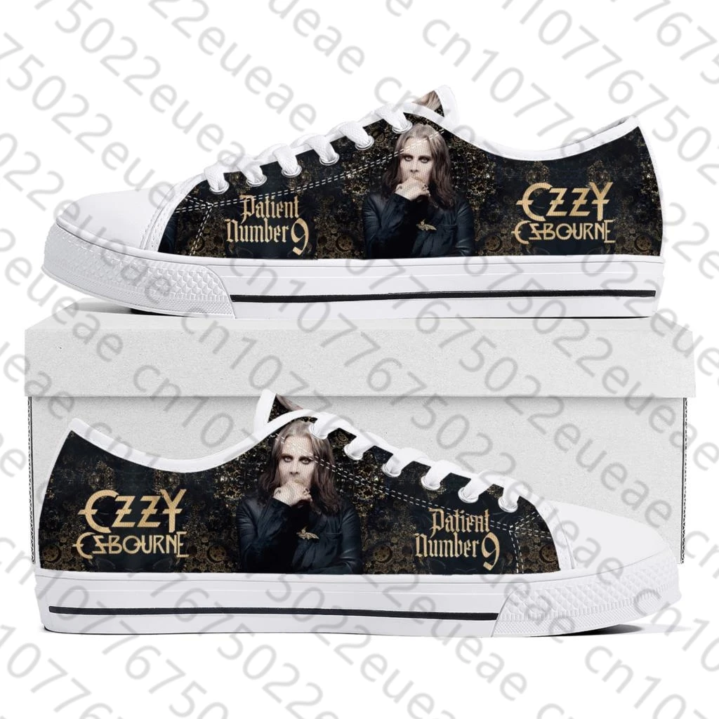 Ozzy Rock Singer Osbourne Low Top High Quality Sneakers Mens Womens Teenager Canvas Sneaker Casual Couple Shoes Custom Shoes