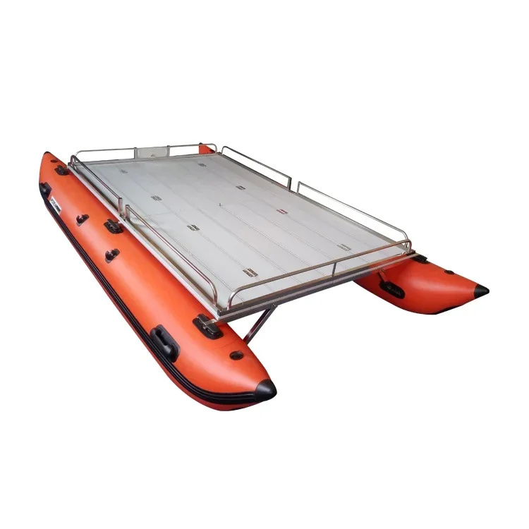 

Factory Wholesale Portable Catamaran Fishing Raft Inflatable Fishing Boat