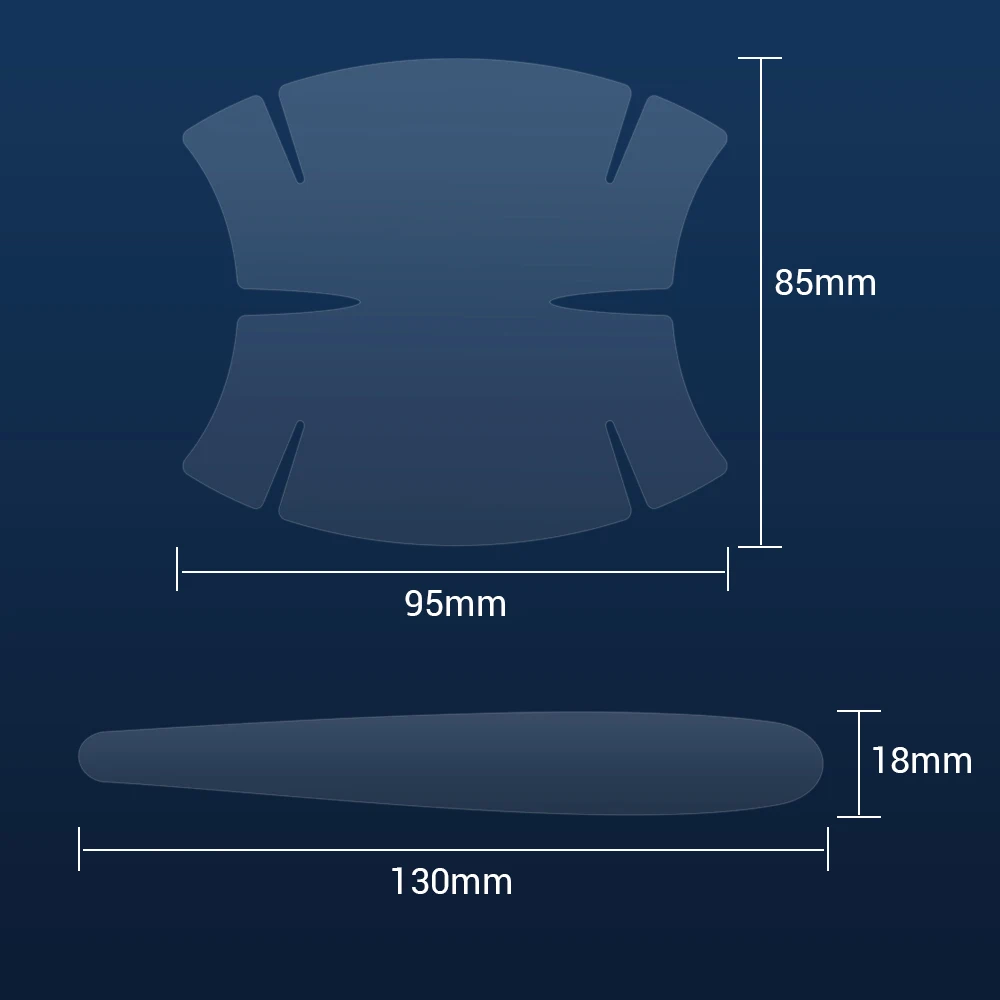 4/8pcs Car Door Handle Scratch Protective Sticker Invisible Transparent Auto Door Bowl Anti-Scratch Films Auto Guard Accessories
