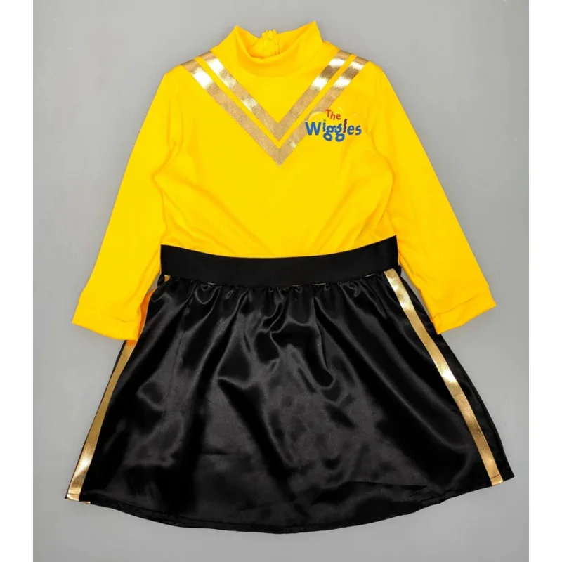 Kids Emma From The Wiggles Cosplay Dress Up Girls Fabulous Yellow And Black Outfit Princess Costume Ballet Tutu AS7526