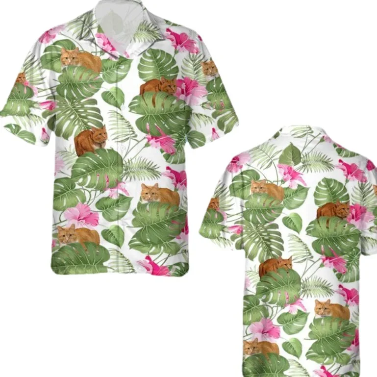 New Shirt T-shirt Trend Lapel 3D Digital Dog Print Top Custom Men's Cardigan