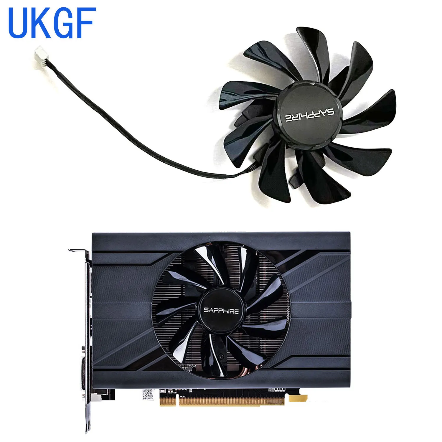 T129215SU RX 570 470D GPU Cooler Video Card fan for Radeon sapphire RX470D RX570 ITX graphics Card Cooling System As Replacement