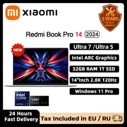 XIAOMI Redmi Book Pro 14 2024 portátil Intel Ultra5 125H 7 155H RAM 32GB SSD 1TB 14 