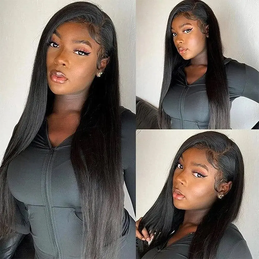 Rosabeauty 13X4 13x6 Straight Lace Front Wig Human Hair 180% 30 40 Inch Frontal 5X5 Glueless Ready to Wear Wigs 250% For Women