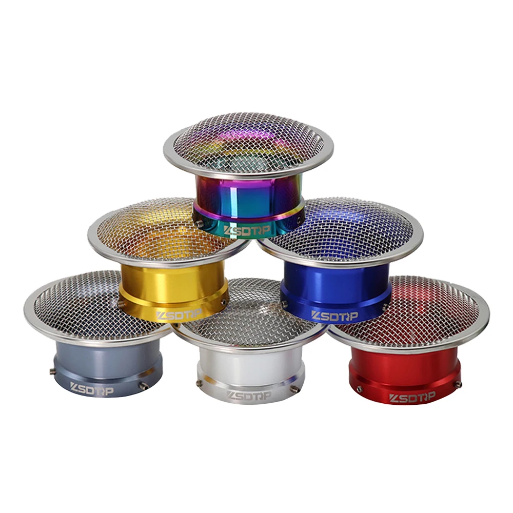 ZSDTRP 오토바이 에어 필터 컵 윈드 컵, 기화기 인터페이스 PWK32 PWK34 용 메쉬 포함, 55mm