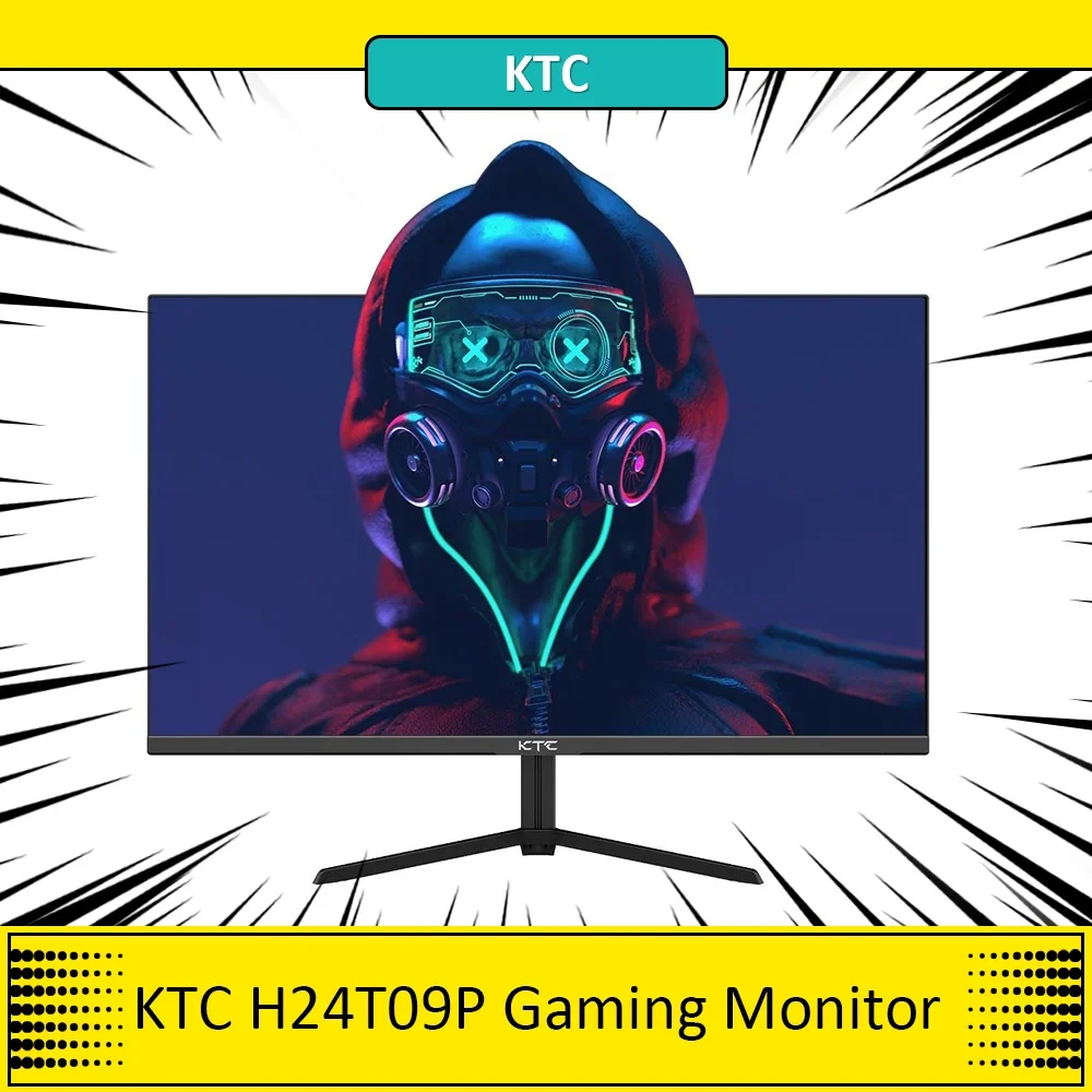 KTC H24T09P Gaming Monitor 24in 16:9  Wide Color Gamut 165Hz Refresh Rate 2ms  Faster Response 1920x1080 1000:1 Contrast Ratio