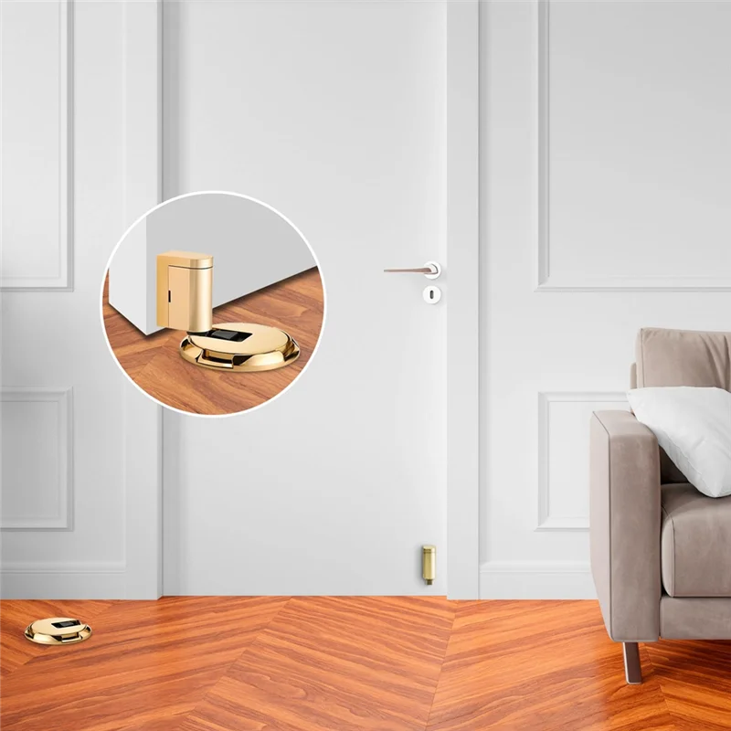 BON-Tope de puerta mecánico, Tope de puerta sin clavos, abrazadera de puerta, Tope de suelo, Tope de puerta, herrajes para puertas de muebles