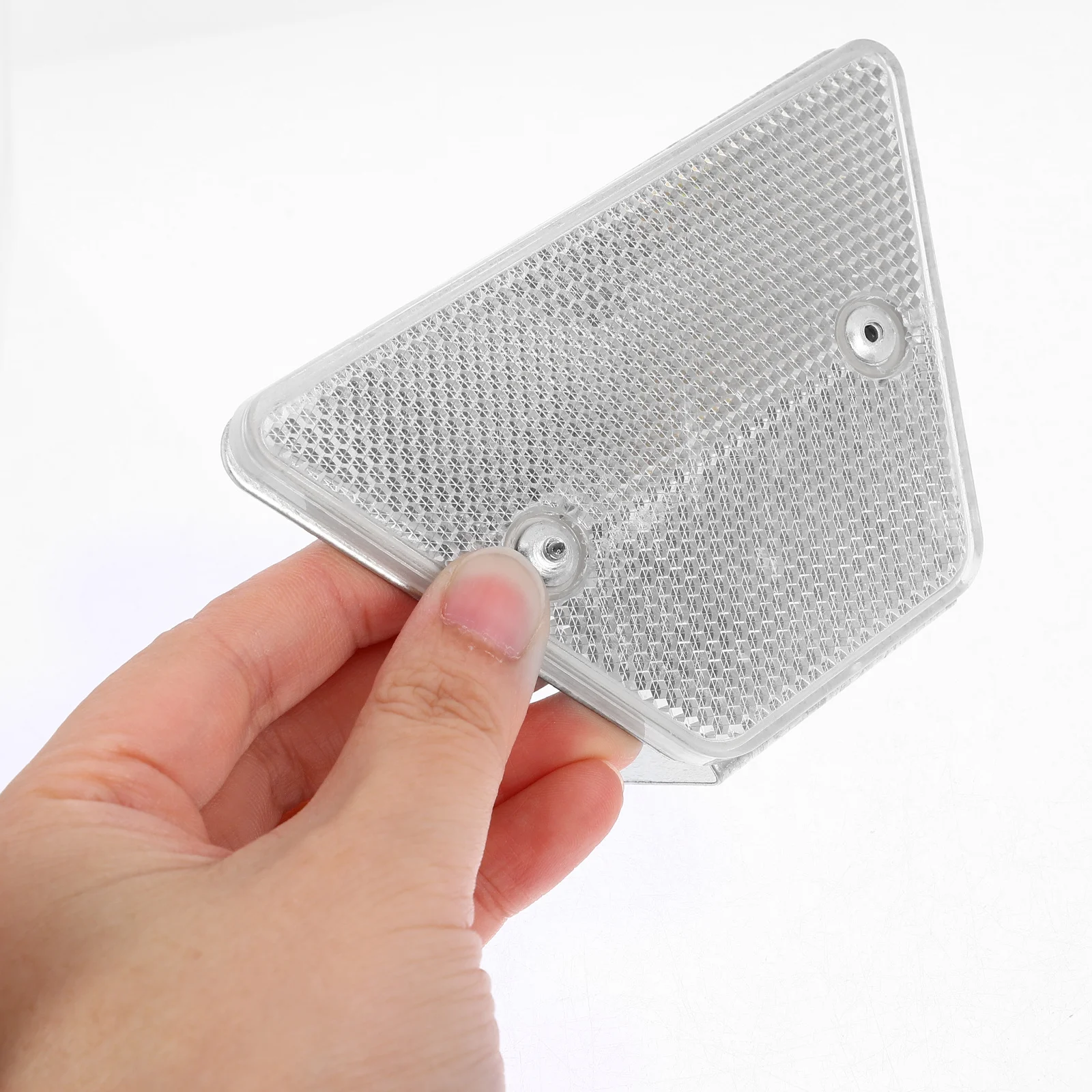 Trapezoidal Road Reflective Marker Bracket High Brightness Pc Iron Material For Driveway Guardrail Night Visibility Reflective