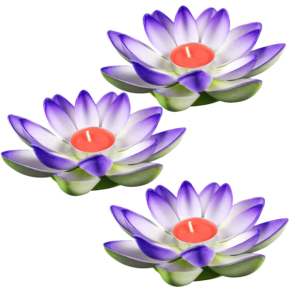 

3pcs Lotus Premium Eco-Friendly LED Romantic Home Decor Birthday Wedding Party Festival Blessing