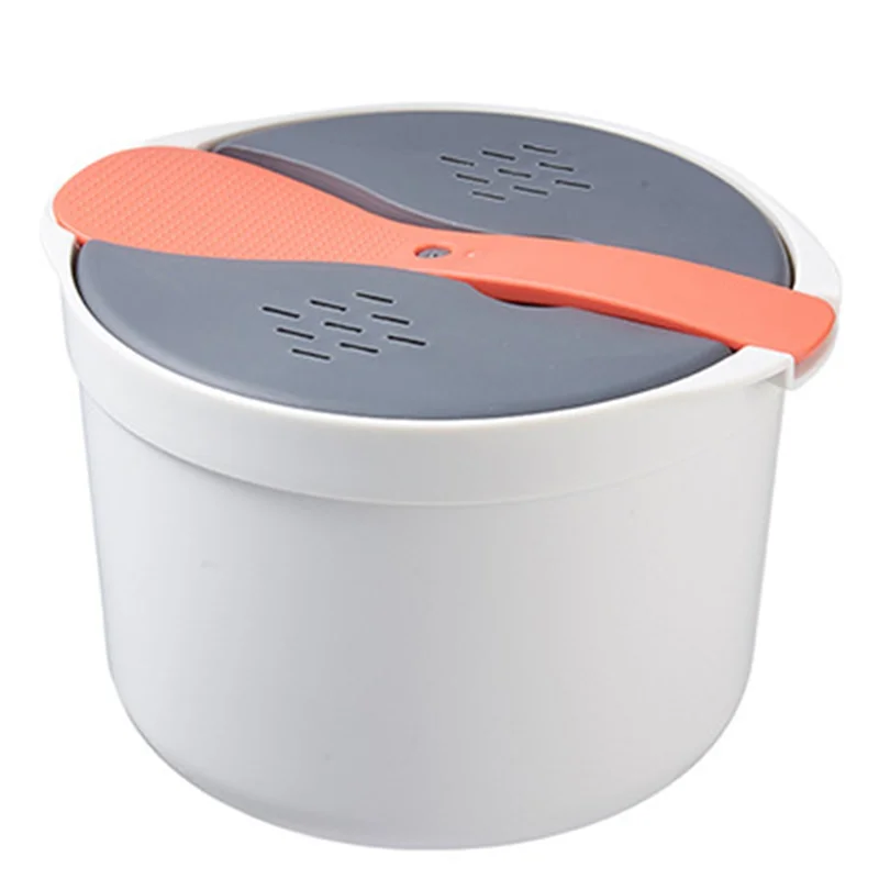 

【B07R】Multifunction Rice Cooker Microwave Oven Portable Food Container Steamer Bento Lunch Box Steaming Utensils