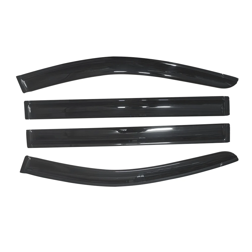 For Chrysler Town Country Grand Voyager 2008-2016 Black Tinted Car Side Window Visor Awnings Shelters Rain Guard Door Ventvisor