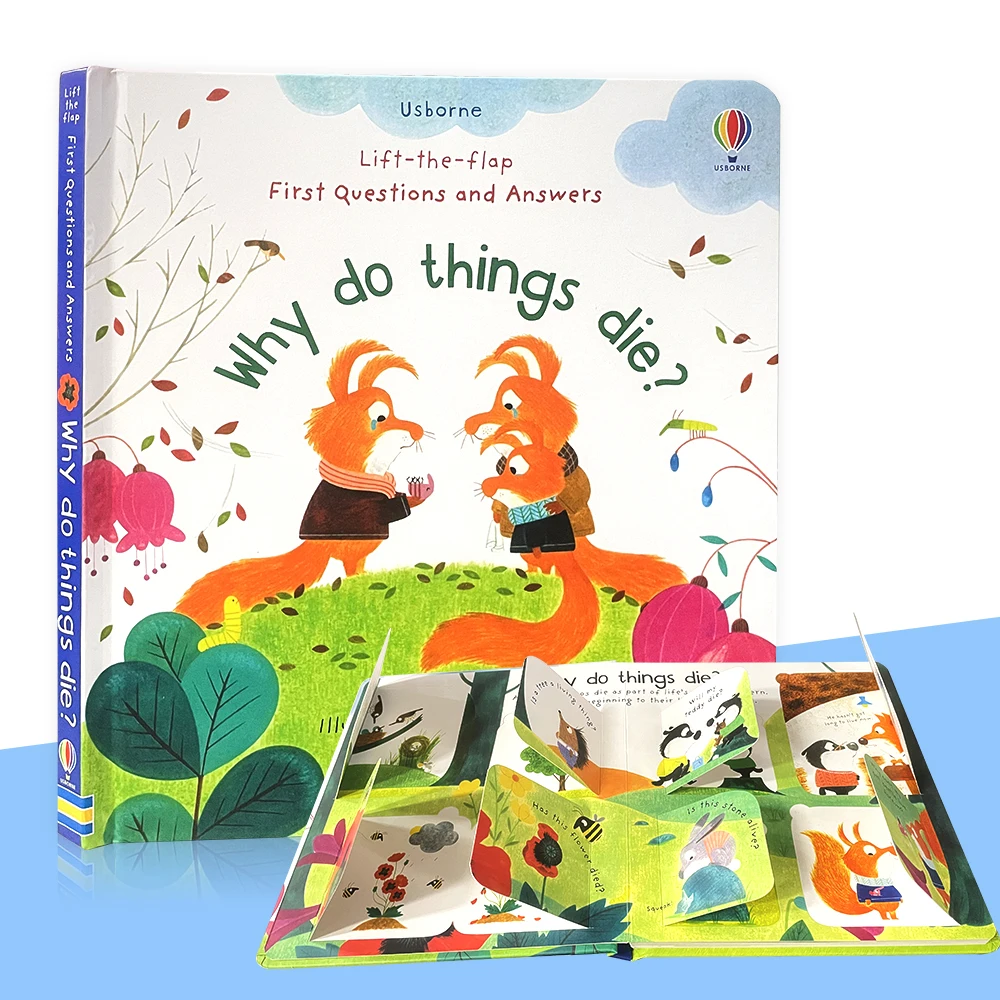 

Why Do Things Die Lift The Flap Usborne Book Cartoon English Picture Books Popular Science Knowledge for Children Kid Montessori