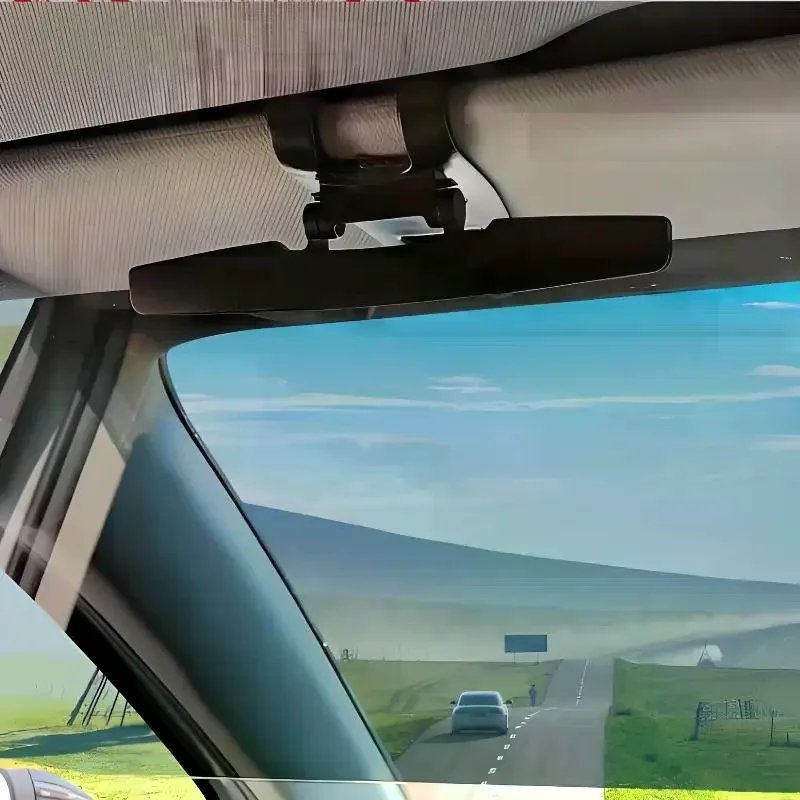 Car Anti Glare Rear View Mirror Anti UV Block Strong Sunlight Scratch Resistant Universal Fit Car Sunshade Accessory for Driver