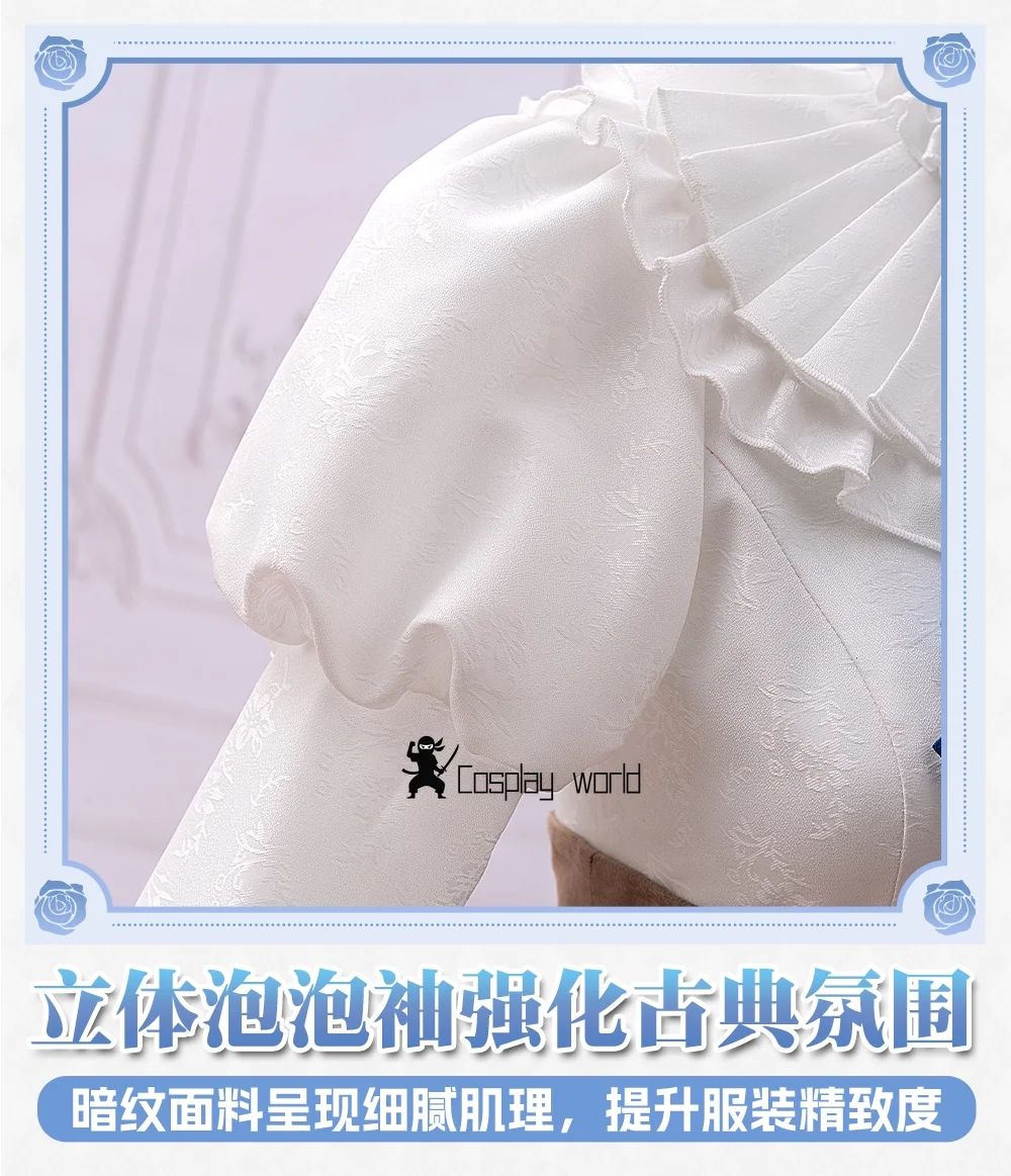 Game Taisho Alice Arisu Yurik Cosplay Costume New Sweet Lolita Dress, Socks, Headwear, Wig, Halloween Party Uniform for Girls view 5