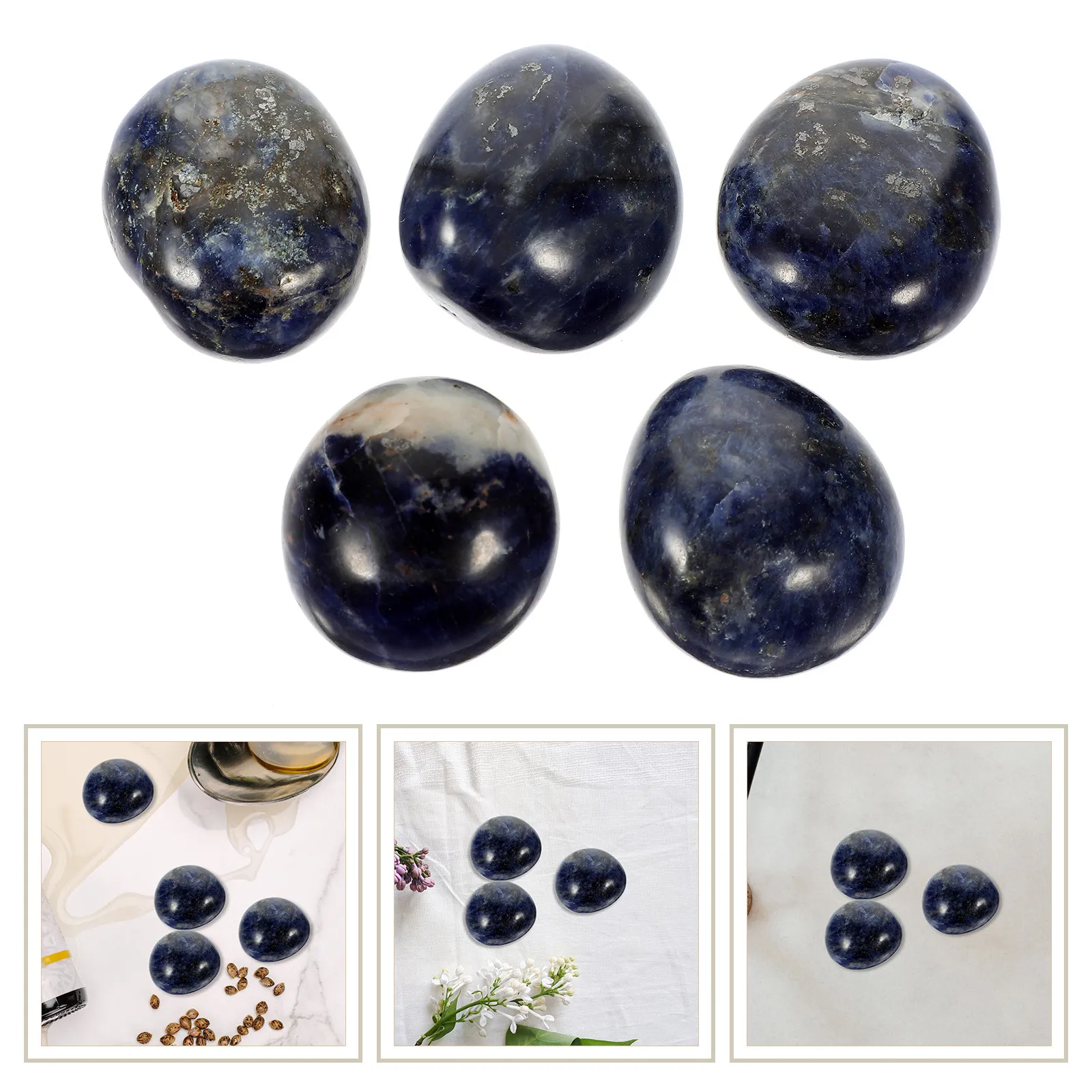 

1Set Blue Lace Stone Aroma Diffuser Stones Natural Rock Crystal Quartz Chips for Home Wedding Party Decor Desktop Plant Vase