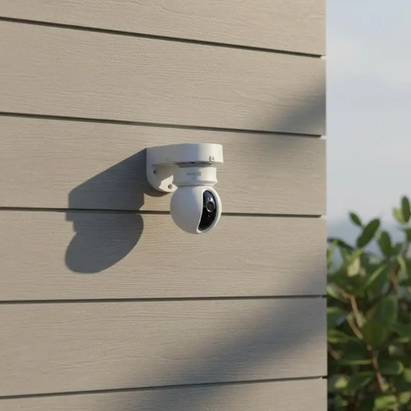 Surveillance Dome Camera Bracket Plastic L Type Wall Mount Cable Storage Box
