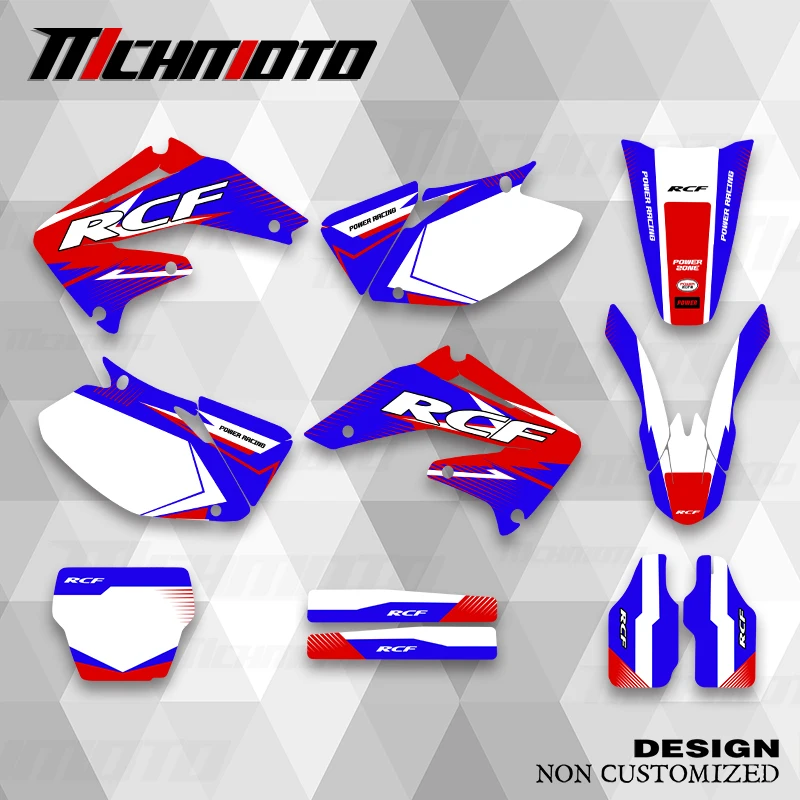 

MCHMFG For HONDA CRF450 2002 2003 CRF 450 2004 Graphics Decals Stickers Motorcycle Background Custom