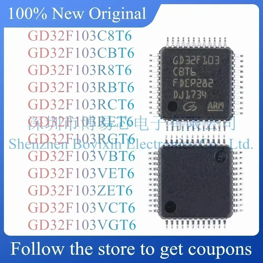

GD32F103C8T6 GD32F103CBT6 GD32F103R8T6 GD32F103RCT6 GD32F103RET6 GD32F103RGT6 GD32F103VBT6 VET6 GD32F103RBT6 Hard outer shell