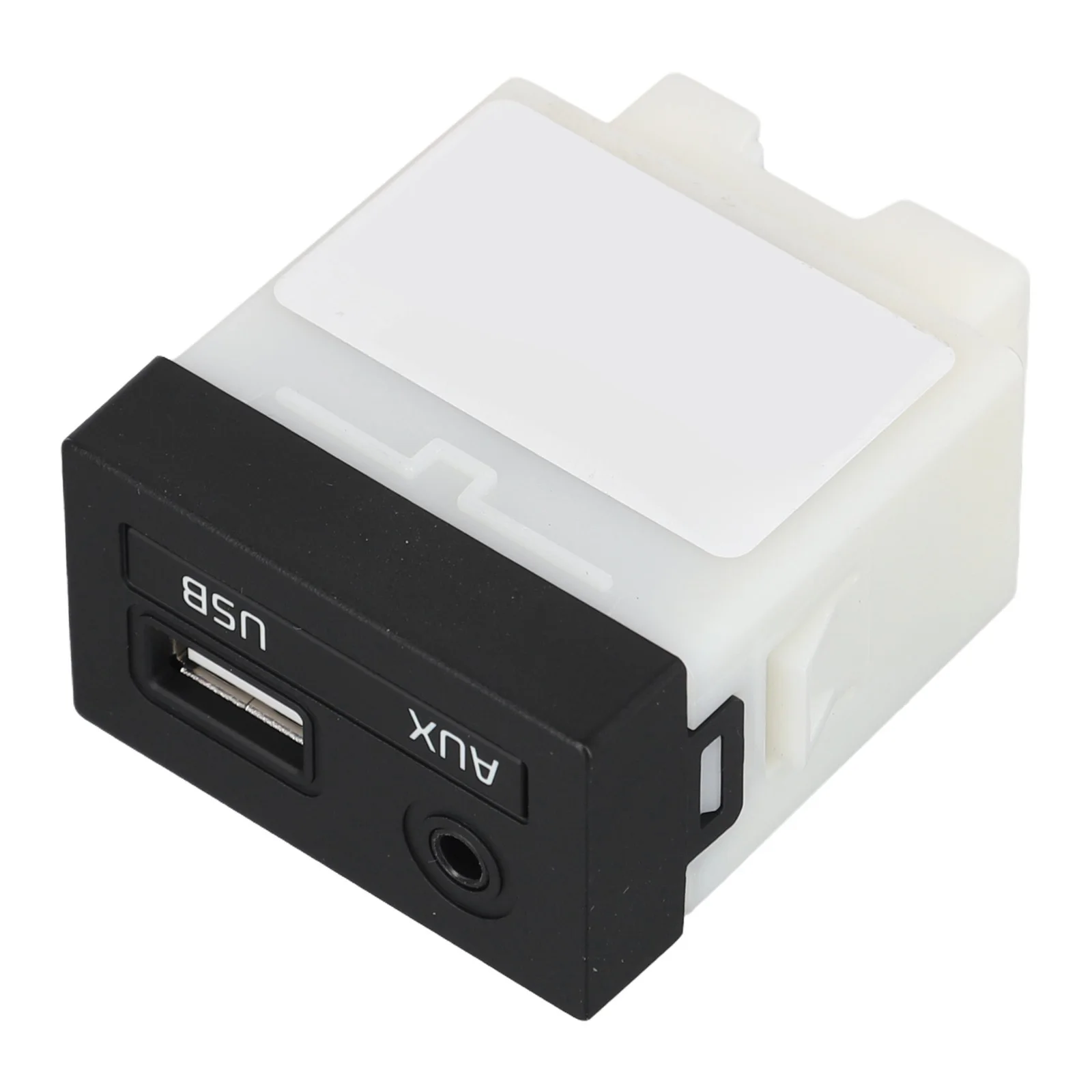 Audio Adapter Socket Car Audio Adapter Wear-resistant 12V Voltage ABS Material High Universality Fitment 12V Center Console