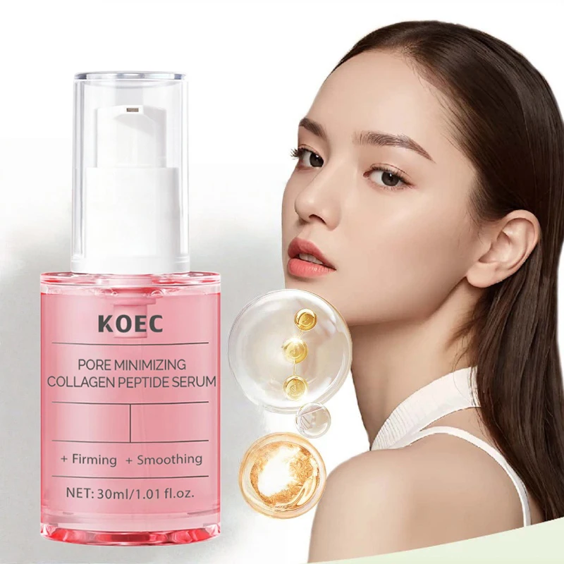 Pore Minimizing Collagen Peptide Serum,Skin Firming Moisturizing Smoothing Radiance Boost,Makeup Prep Ampoule,Korean Skincare