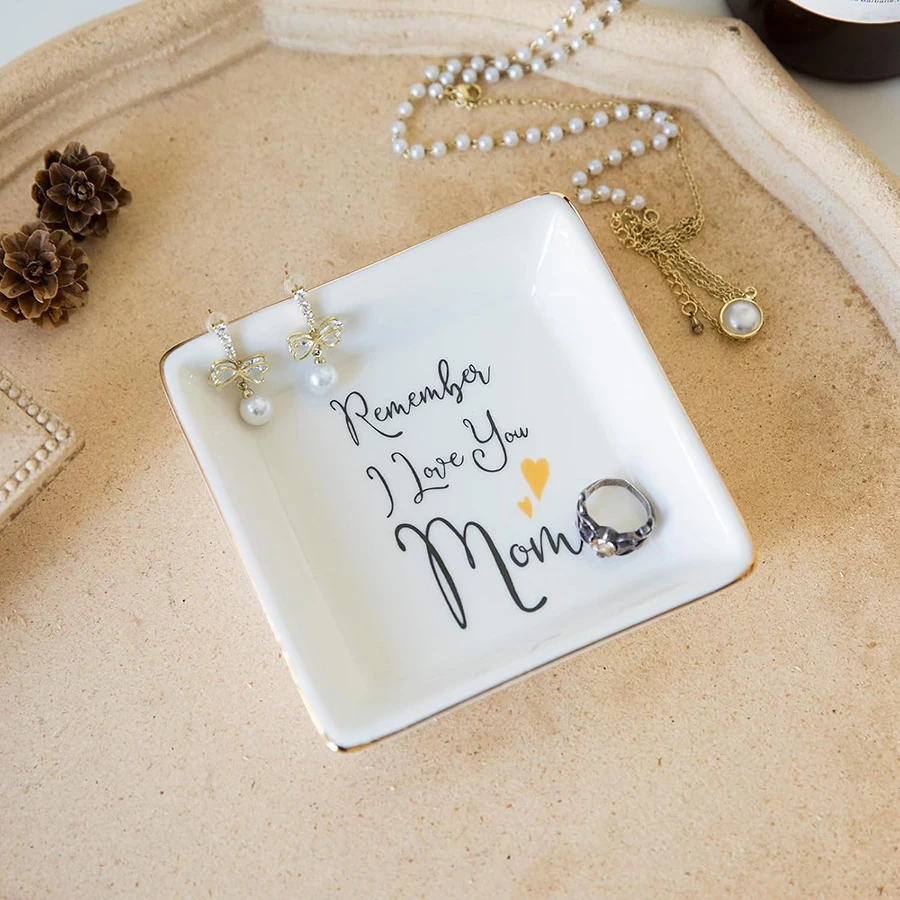 

Jewelry Dish Jewelry Tray Remember I Love You Mom Handmade Ceramic Mom Jewelry Dish Decorative , Gift for Mom, Mothers Day