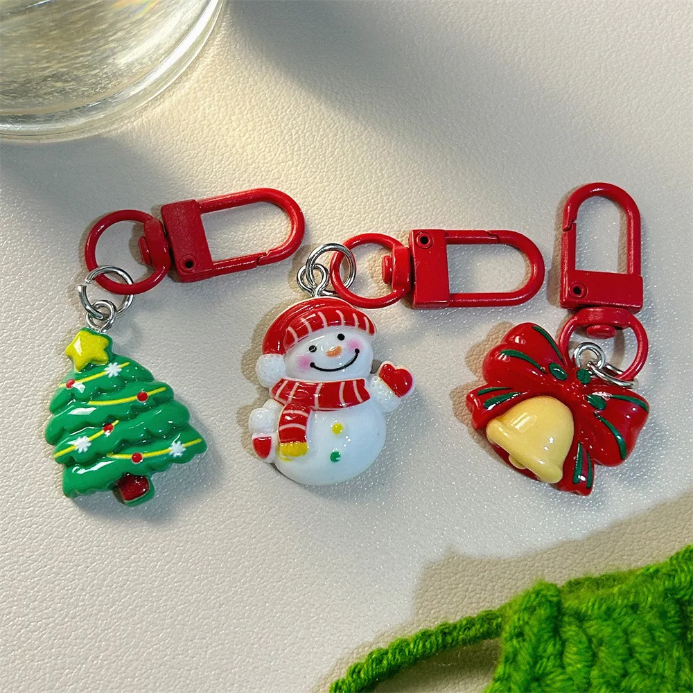 

10-20Pcs Cute Cartoon Elk Santa Keychain, Christmas Party Birthday Spring Festival New Year Wedding Carnival Gift Commemoration