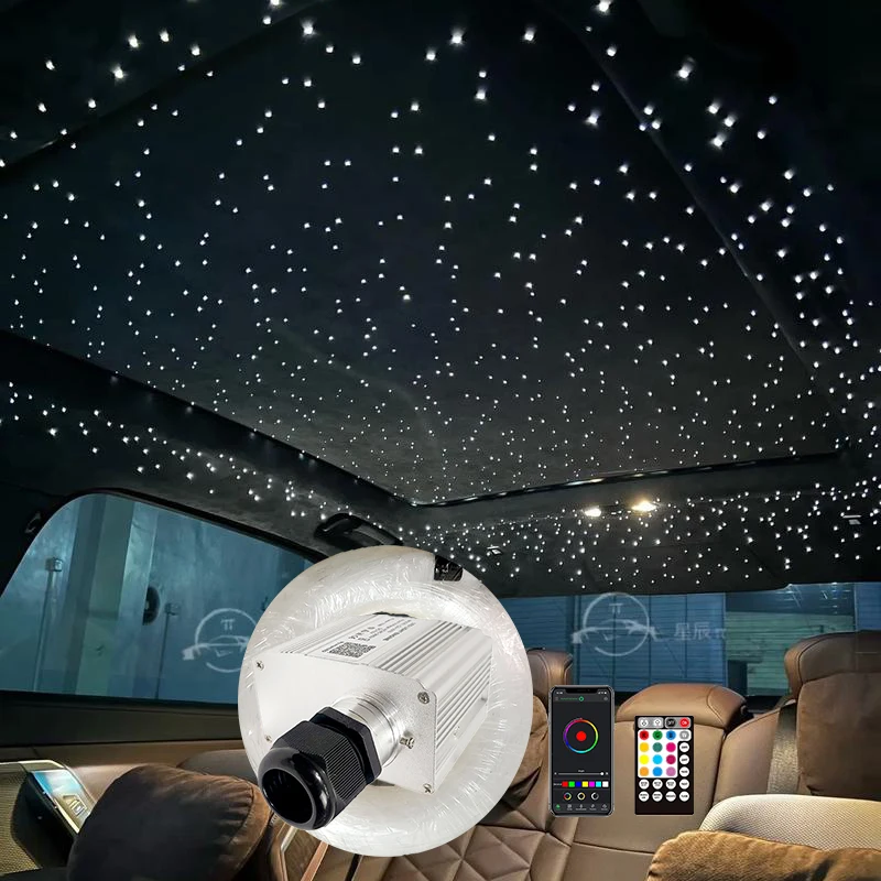

Optical fiber lamp Twinkle Fiber Star ceiling kit Bluetooth APP Smart Control Starry Car LED Light Kid Room Ceiling 16 colors