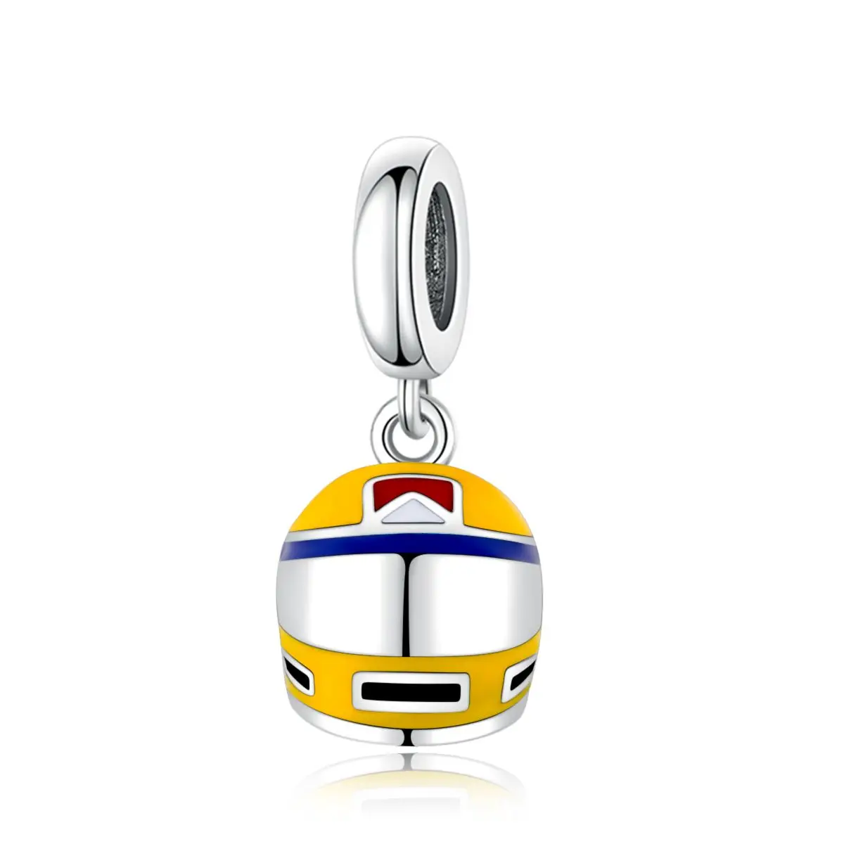 Huoonew Fit Original Pan Charms Bracelet 925 Sterling Silver Robot Motorcycle Race Helmet Bike Bead For Making Memorial Berloque