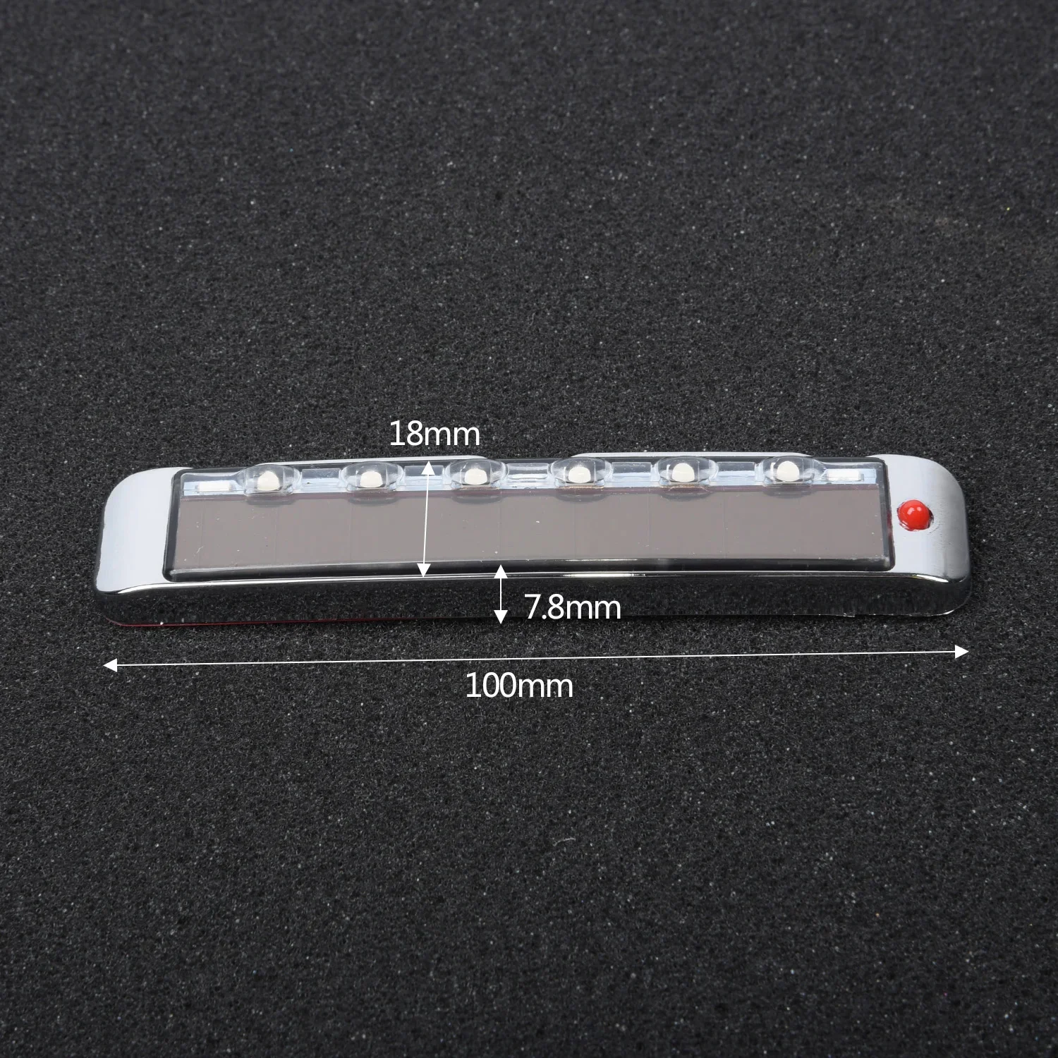 

Parts LED Strobe Blinker Useful Accessories Durable 100*18*7.8mm Wireless 7 Colors Power Side Solar Universal Auto