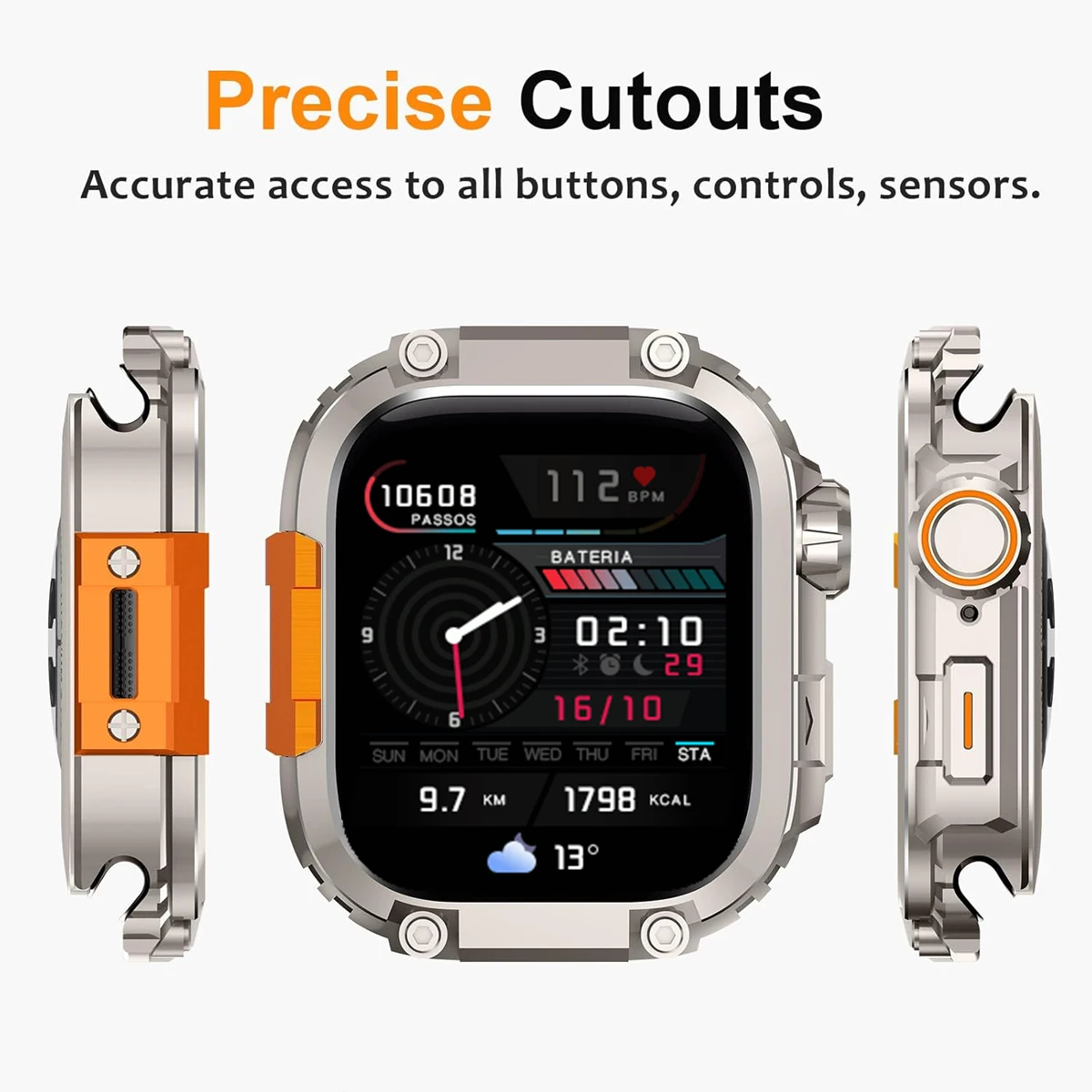 

Alloy Case for Apple Watch Series Series 11 10 46mm Luxury Metal Frame Protection Shell Cover For iwatch 11 10 46MM Accessories