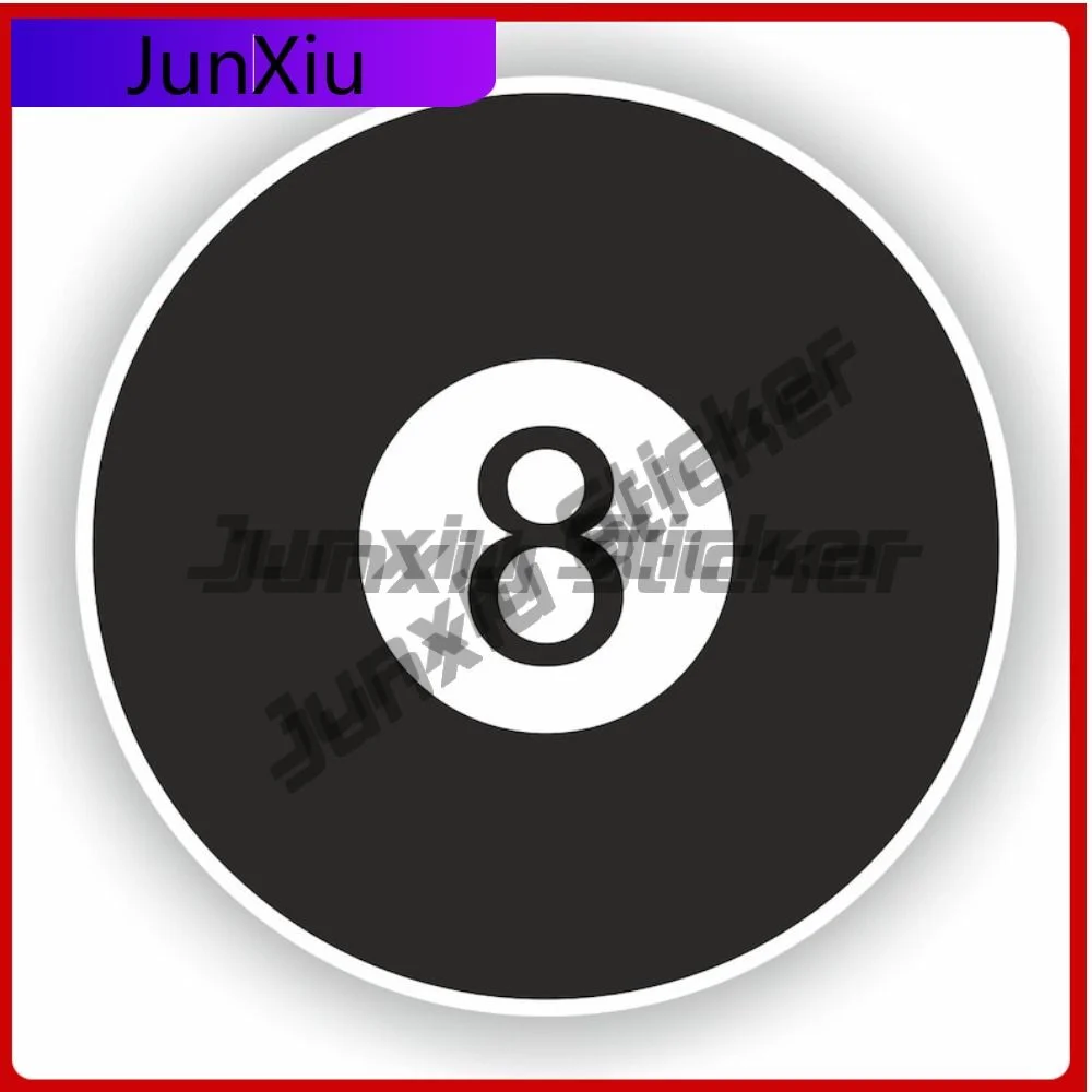 

Lucky 8 Ball Vinyl Pictures Stickers Waterproof Decals For Car Decoration Suv Window Camping Motorcycle Stickers Bike Accessorie