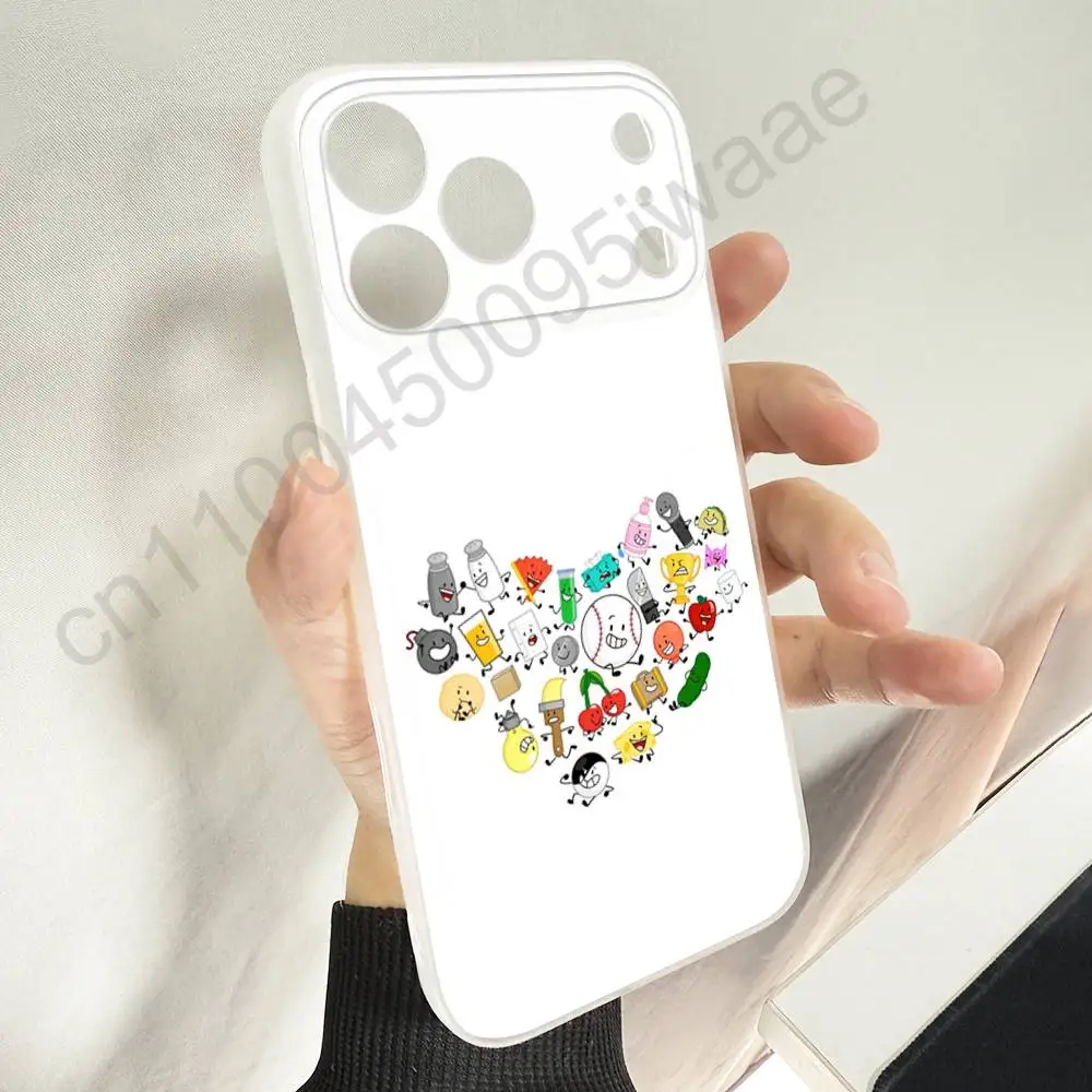 BFDI B-Battle for Dream Island حافظة لهاتف iPhone 11,16,15,14,13,17,12,Plus,E,Air,Mini,Pro,Max Magnetic Magsafe Soft Cover