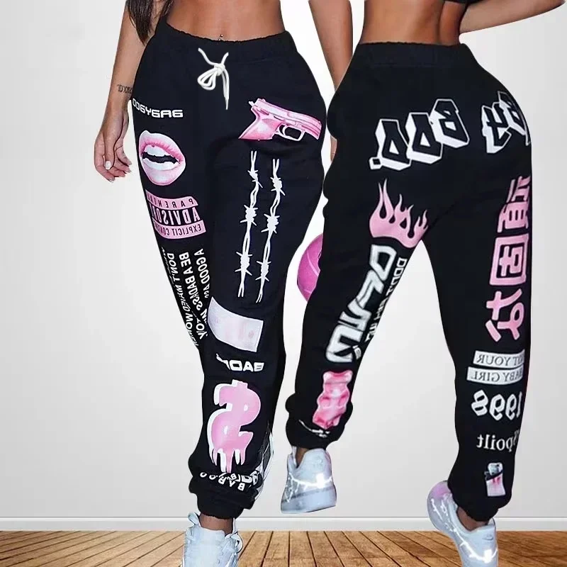 Frühling/Sommer 25-26 3D-Gedruckte Mode-Sporthose Lässige Gerade Hose mit Elastischem Bund für Damen/Herren Kinder