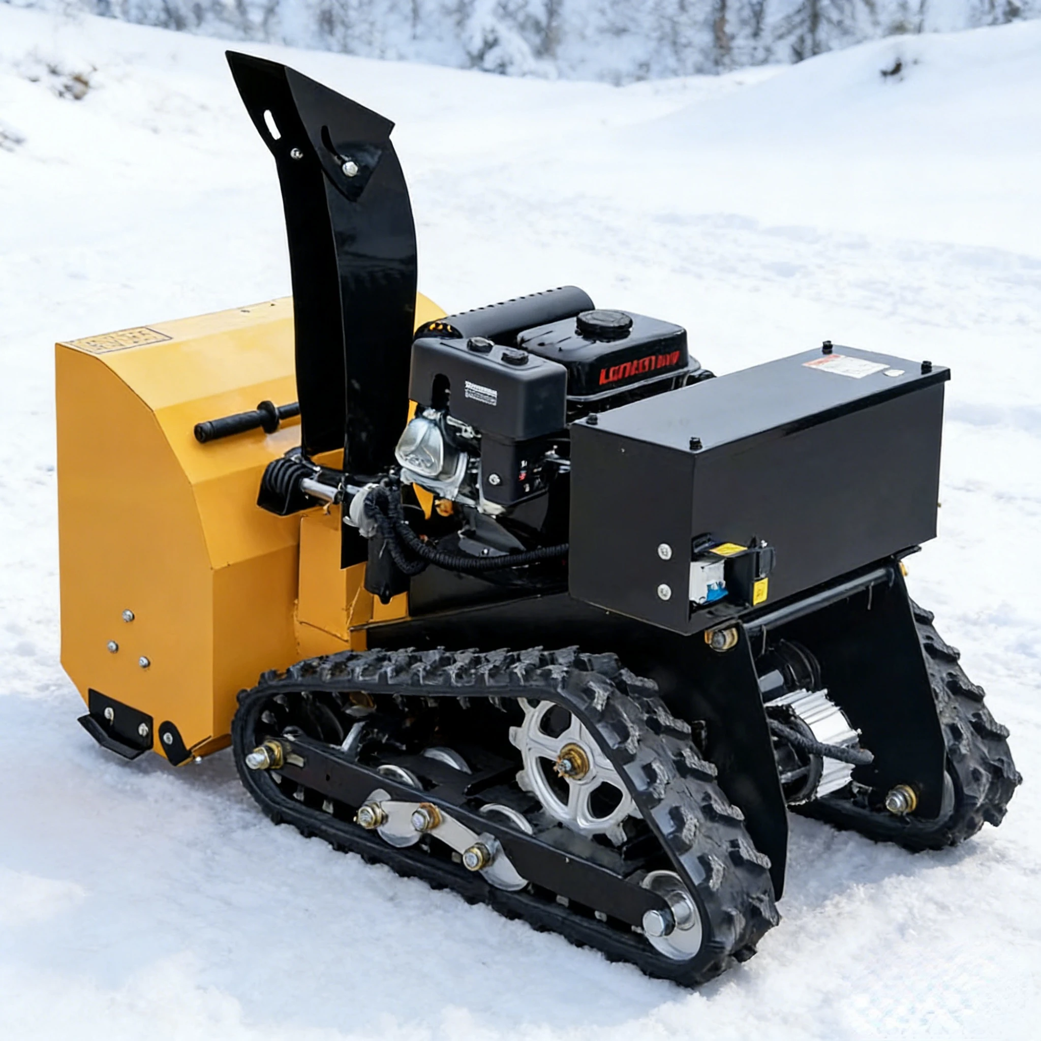 Powered 4-Stroke Cordless Snow Blower Remote Control Snow Thrower Self Propelled for Farm Driveway Garden Path CE