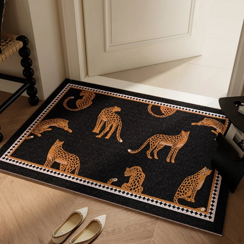 Outdoor Lighting Online - Light Luxury Leopard Entry Door Silk