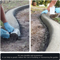 Plastic Handle DIY Modeling Soil Plaster Concrete Cement Spatula Shape Fixing Clip Garden Floor Mould Homemade Landscape Edge