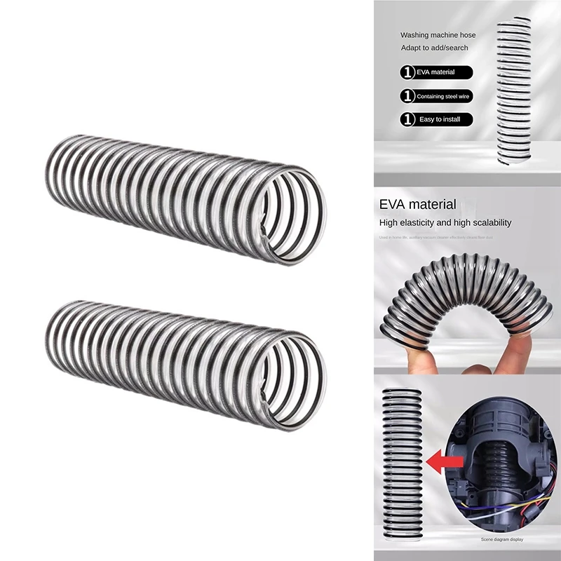 For Tineco Floor Series /Dreame Series Floor Scrubber Universal Sewage Pipe Spiral Hose Floor Brush Connecting Pipe Easy To Use image 3
