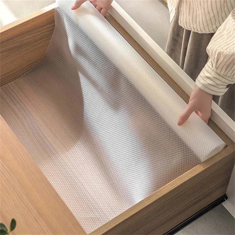 Kitchen Cabinet Mats Reusable Drawer Liner Mats Washable Non-Kitchen Oil Stickers Dustproof Non-Slip Placemats Kitchen Table Mat