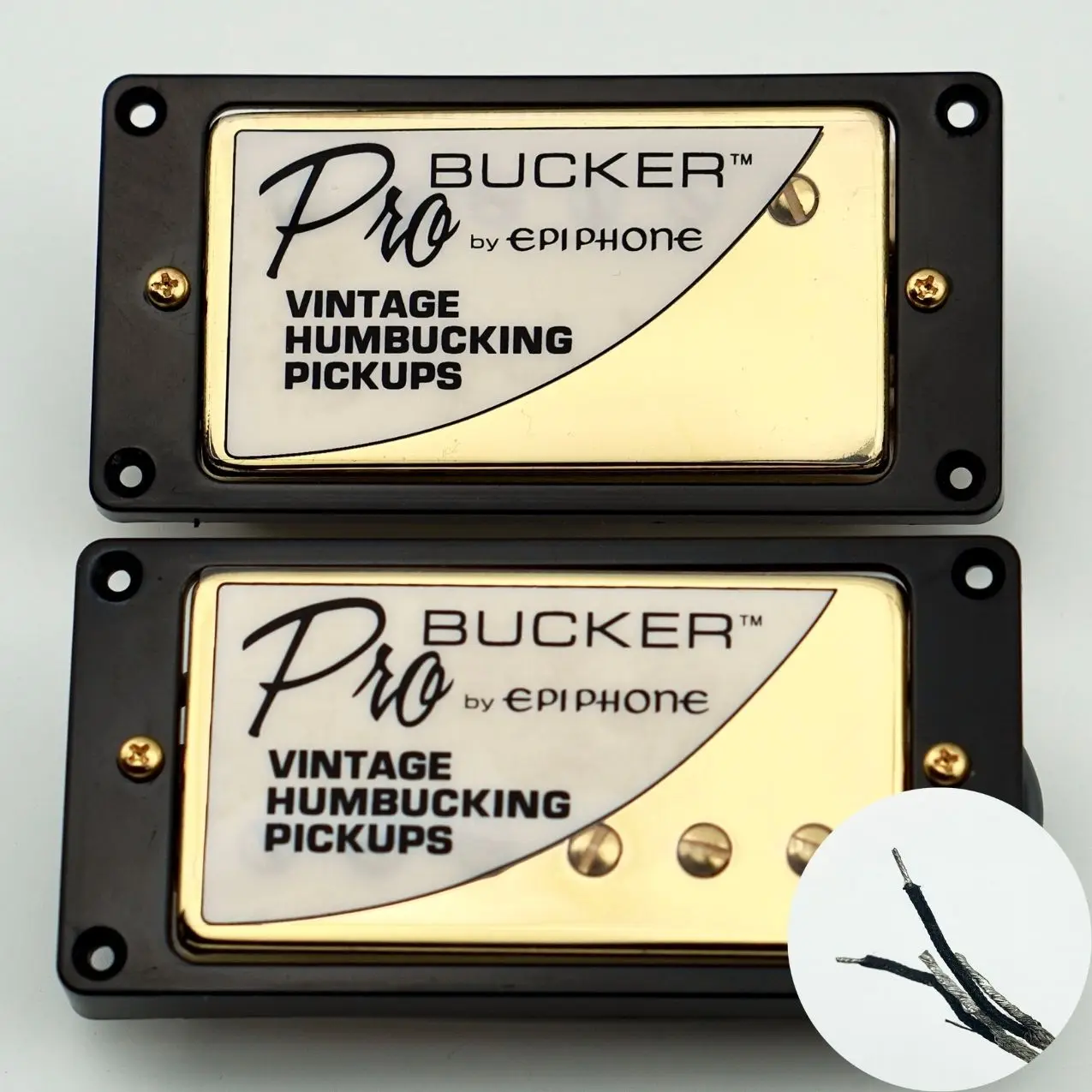 1 Set Epi Classic Plus Vintage Humbucker ProBucker Humbucker PB2 PB3 Pickups 2 Core Gavitt Braided Wire Fit Epiphone Les Paul LP