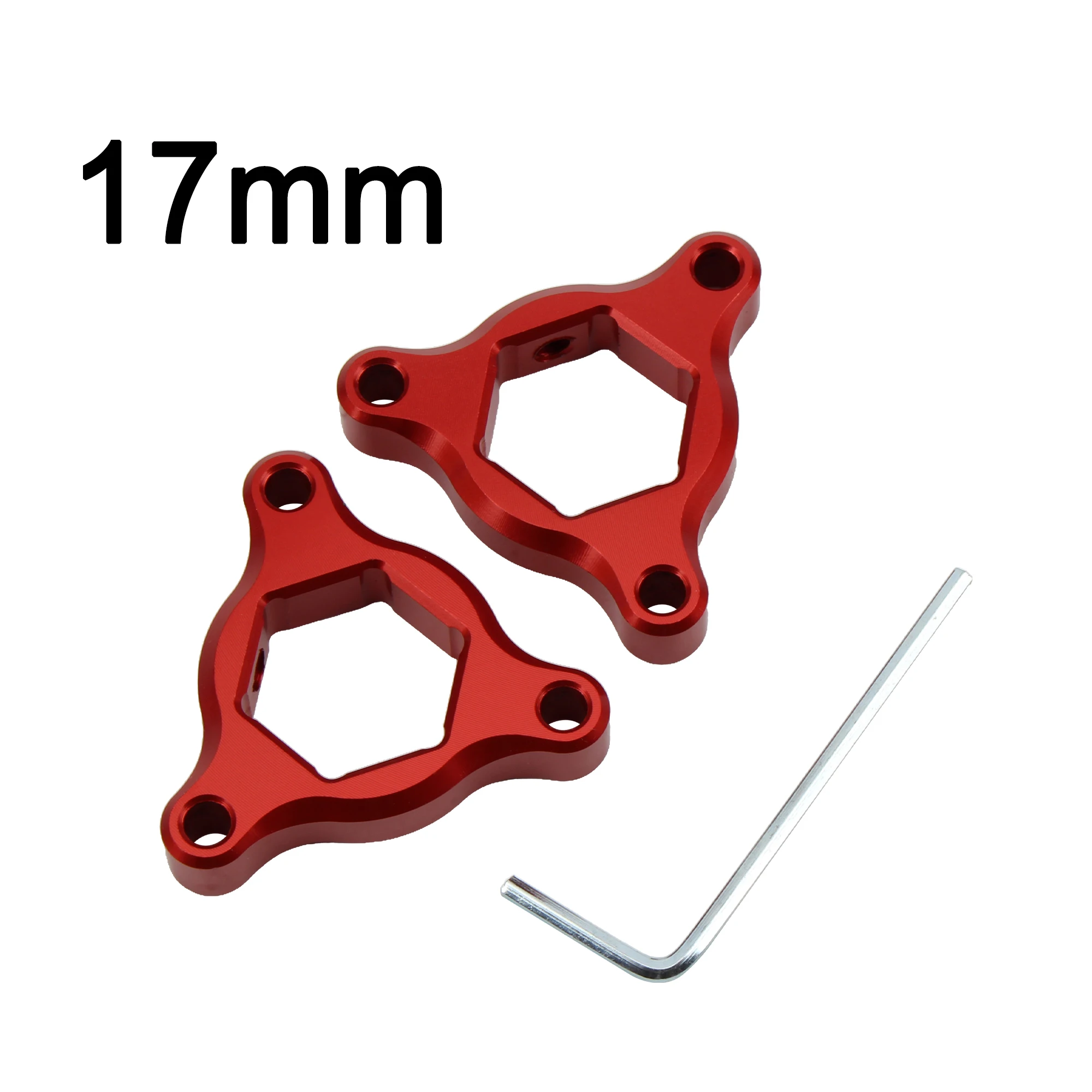 1 Paar Motorrad CNC-Federgabel-Vorspannungseinsteller 14mm 17mm für Yamaha MT-09 YZF R6 Suzuki Kawasaki Ducati – Detail 7