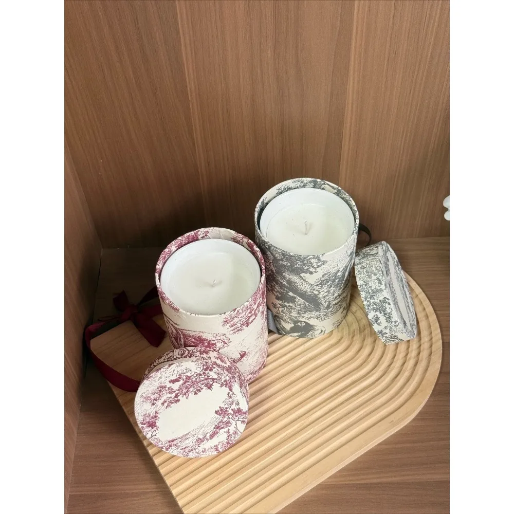 クラシック高級大豆椿セラミック大型円筒アロマキャンドルリビングルーム高級装飾高級ギフト