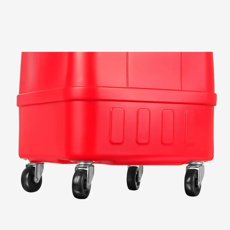 34L Used Motor Oil Collection Drum, Machine Lubricant Recovery Drum, High-Capacity Waste Oil Collector, Height-Adjustable Engine