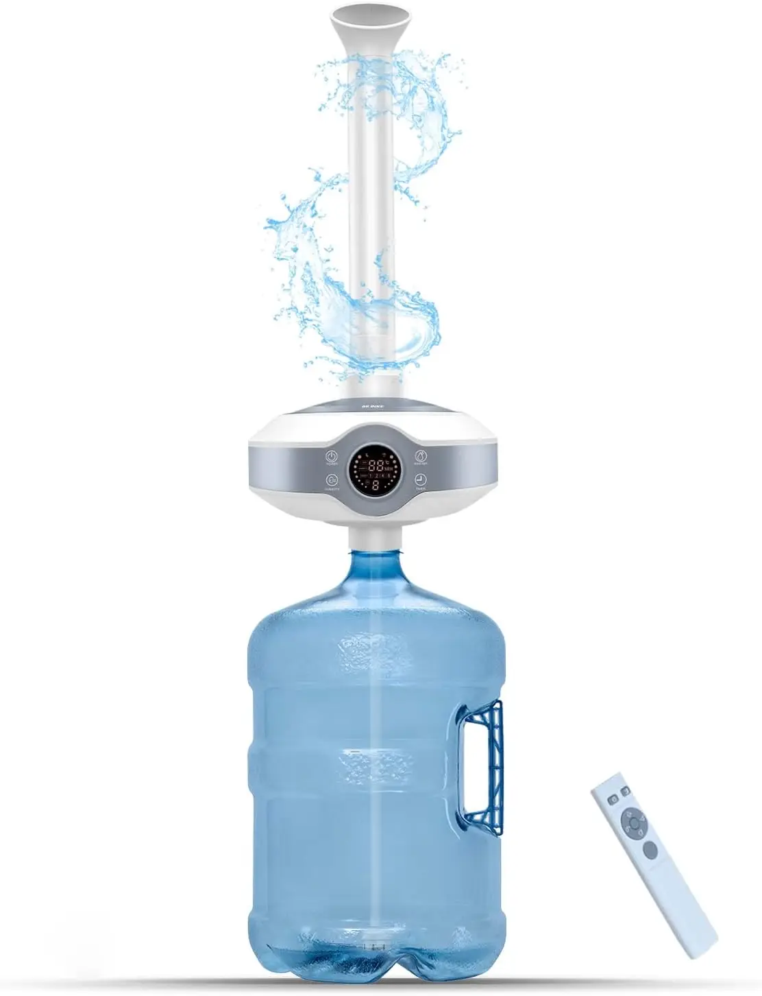 

Ультразвуковой увлажнитель воздуха для больших помещений, охват 1000 кв. футов, производительность 800 мл/ч, безрезервуарная конструкция для дома, офиса, склада