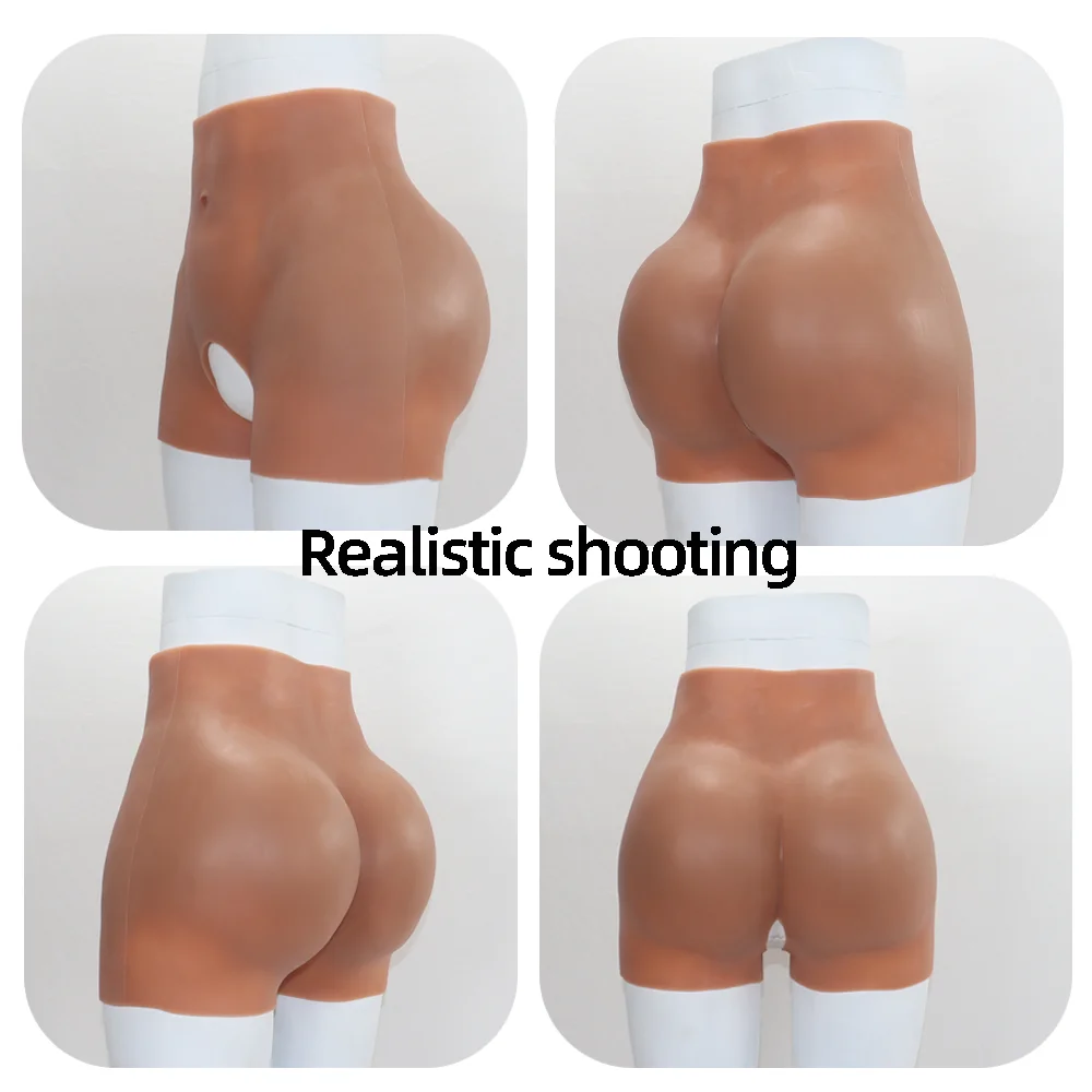 Fake Silicone Buttock for African Women Artificial 1.2cm Big Bum and Hips Enhancement Open Crotch Panties Lifting Shapewear