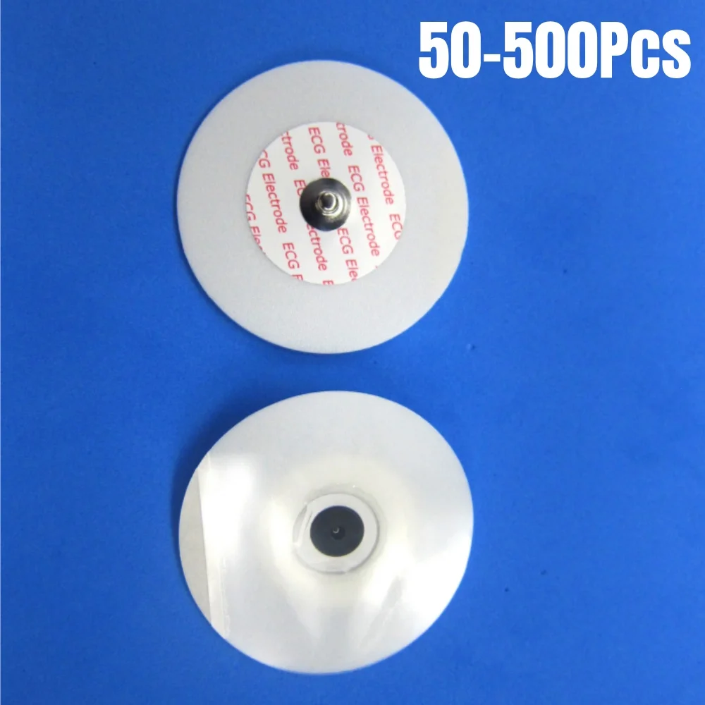 50-500pcs Disposable Medical ECG EKG Electrodes Patch Non-Woven Buttons ECG Electrodes Pads Electrocardiogram Accessories