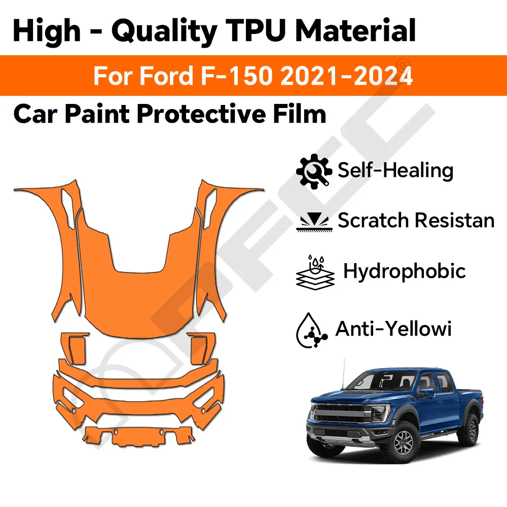 

Pre Cut PPF TPU Sticker F-150 22-23 Transparent Clear Kit Car Paint Protection Film Styling Body Decal Accessories