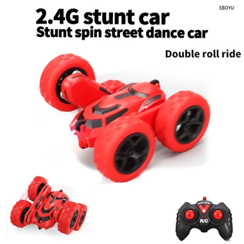 JJRC Q176 RC Stunt Car with Cool Lights 4WD Off Road Car 2.4Ghz Remote Control Vehicle Double Sided RC Car Gift Toy for Children